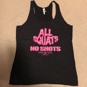 Charcoal & Pink Tank Top